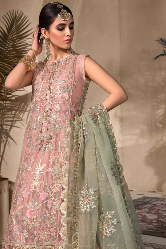 Unstitched MBROIDERED - Sea Green BD-2607 - Sherry's wardrobe