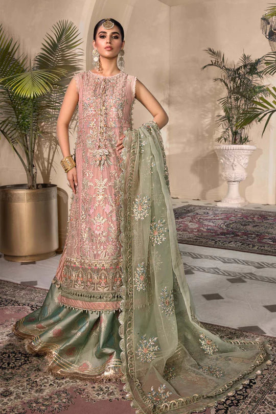 Unstitched MBROIDERED - Sea Green BD-2607 - Sherry's wardrobe