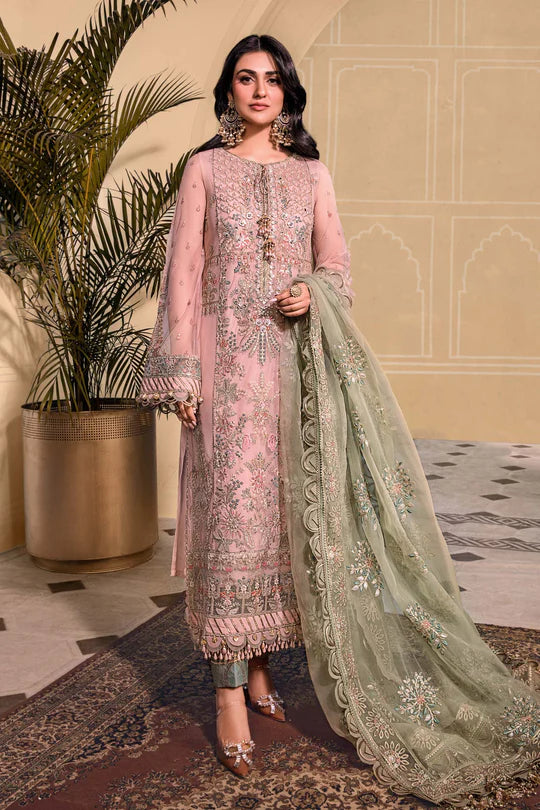Unstitched MBROIDERED - Sea Green BD-2607 - Sherry's wardrobe